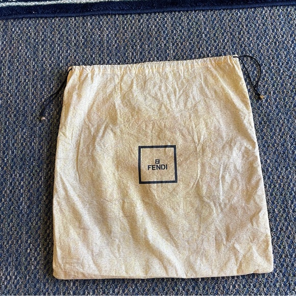 Fendi Vintage Gold Drawstring Dust Bag - Picture 1 of 9